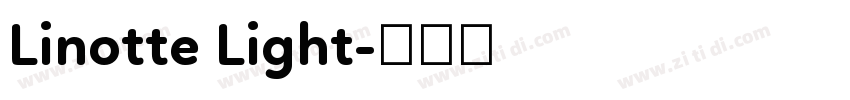 Linotte Light字体转换